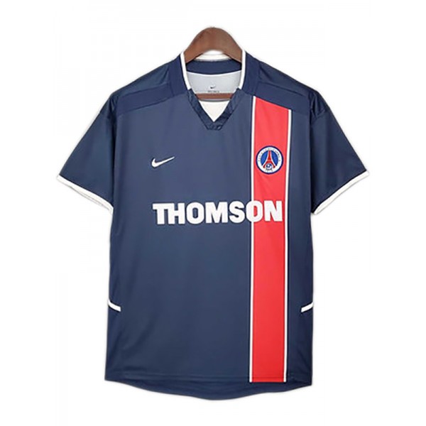 Paris Saint Germain domicile maillot de football vintage rétro match premier maillot de football sportswear homme 2002-2003